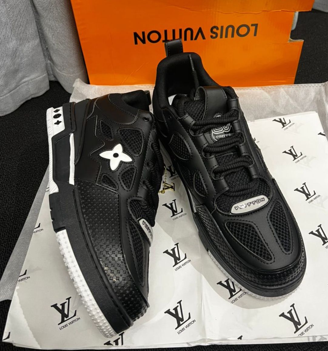 LV skates black and white