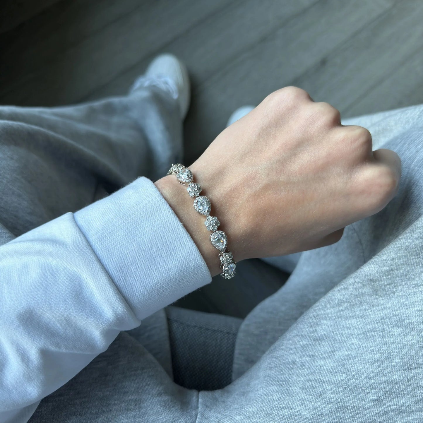 Cubic Teardrop Bracelet