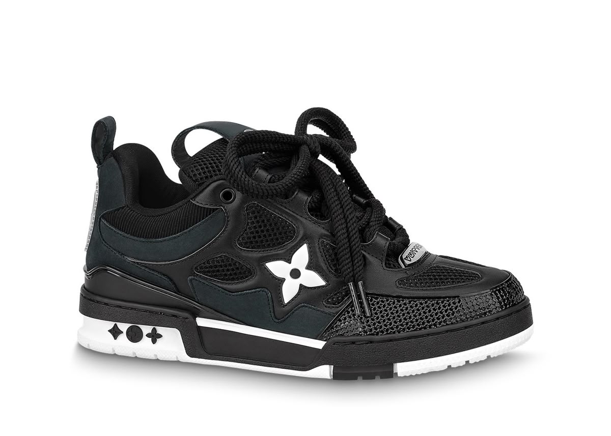LV skates black and white