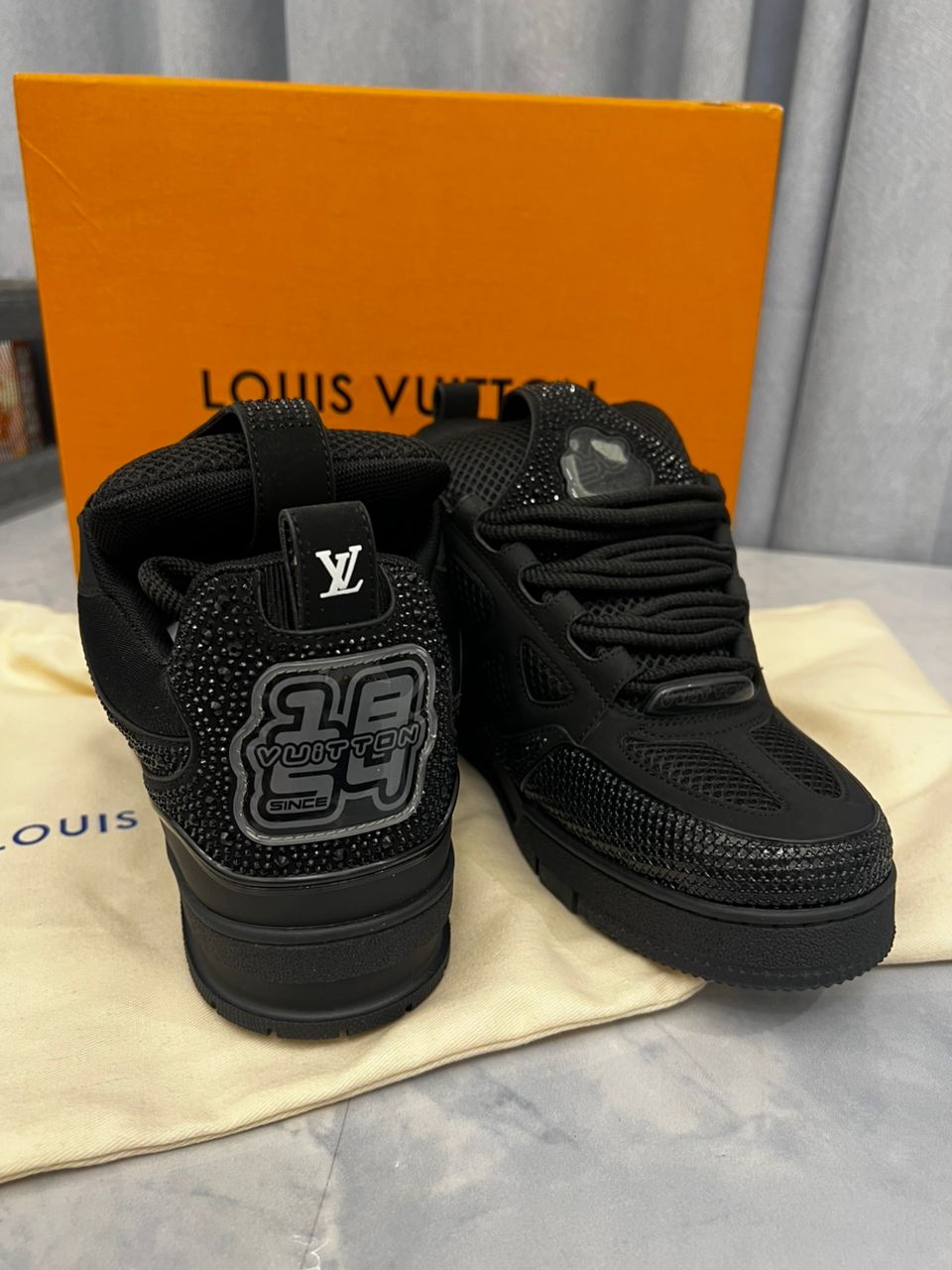 LV skates swarovski