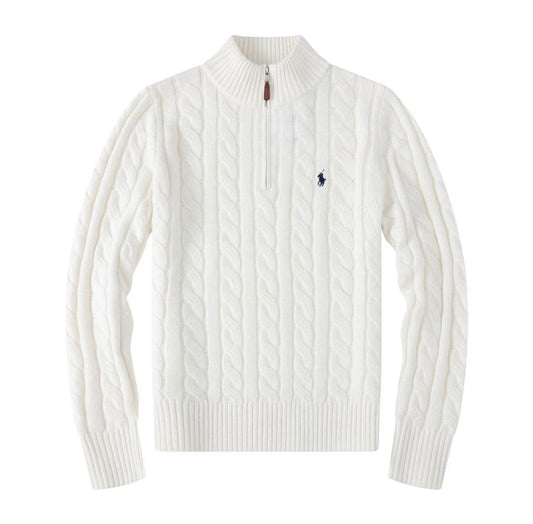 Polo Ralph Lauren Cable-Knit Cotton Quarter-Zip